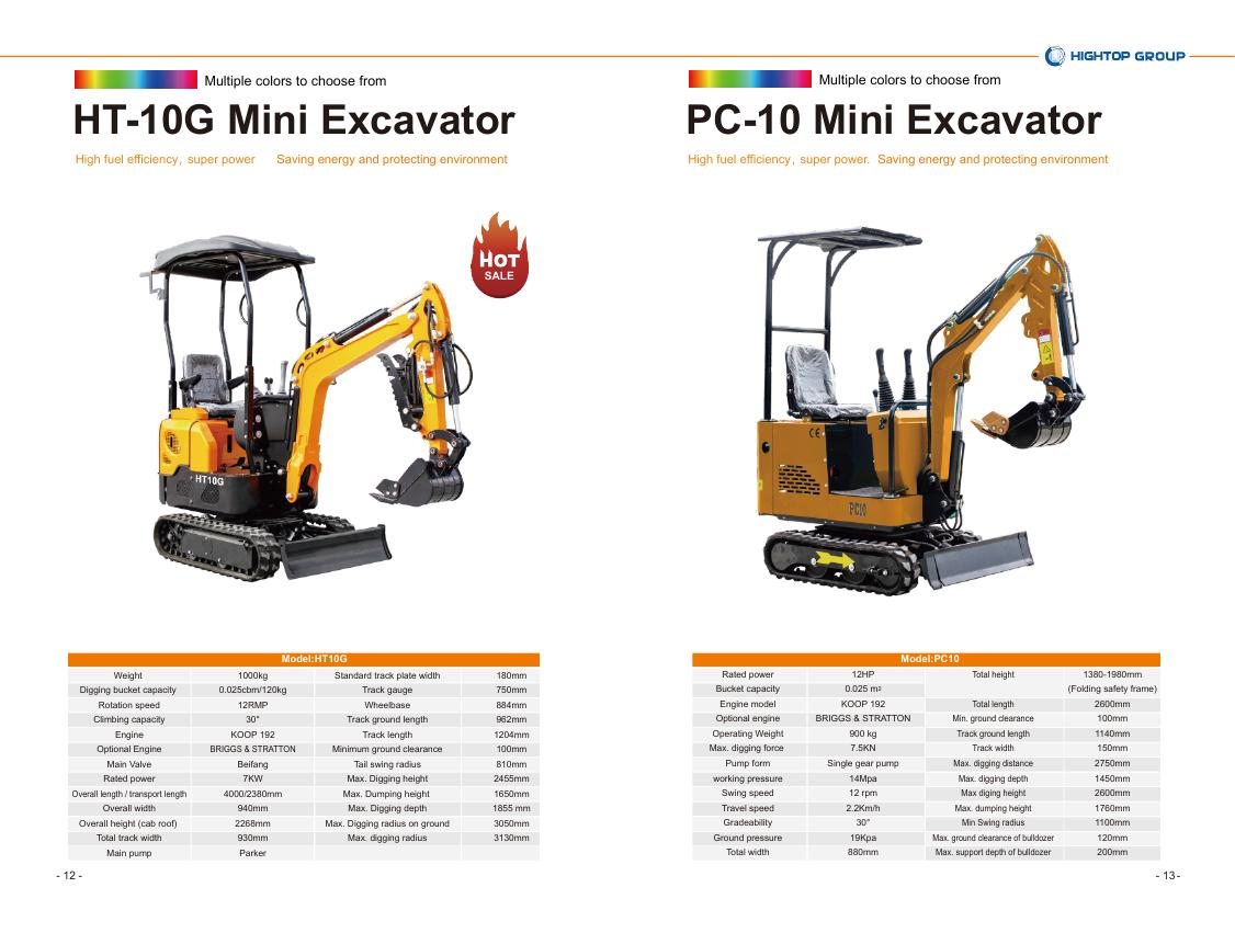 Excavateurs / mini-pelles 8