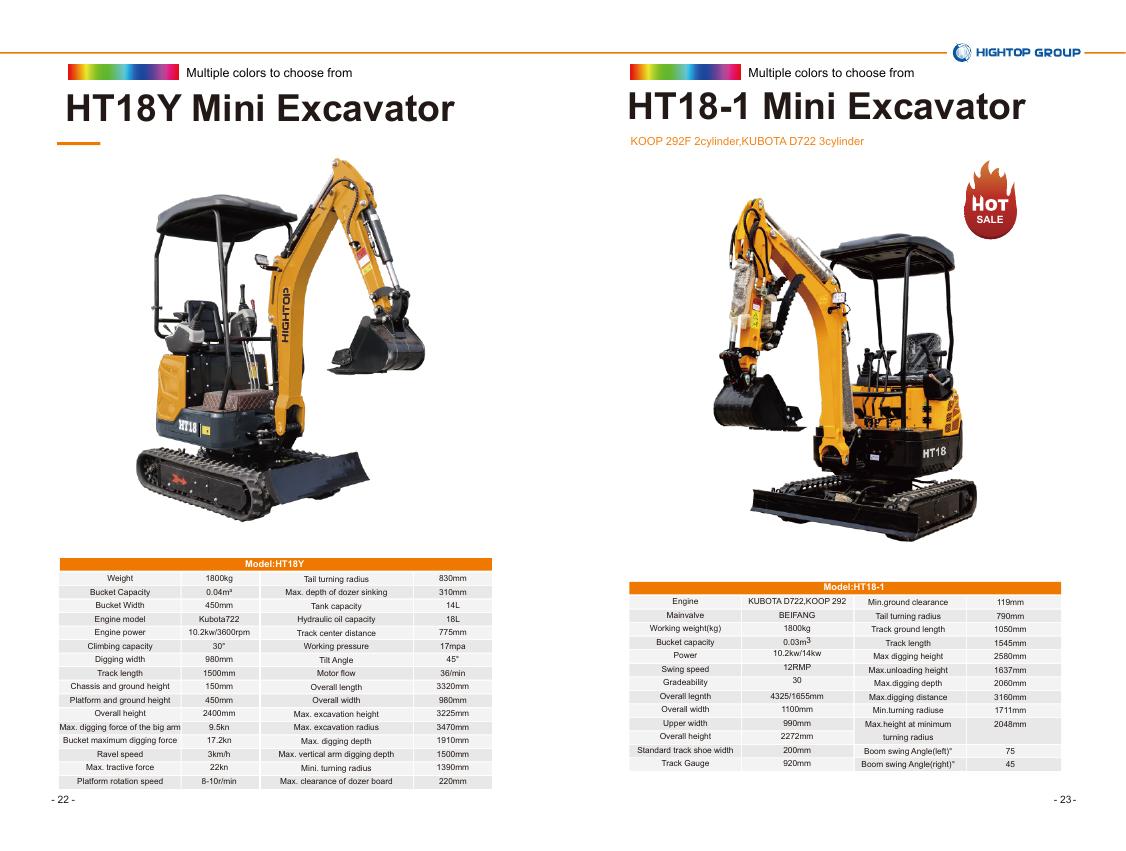 Excavateurs / mini-pelles 13
