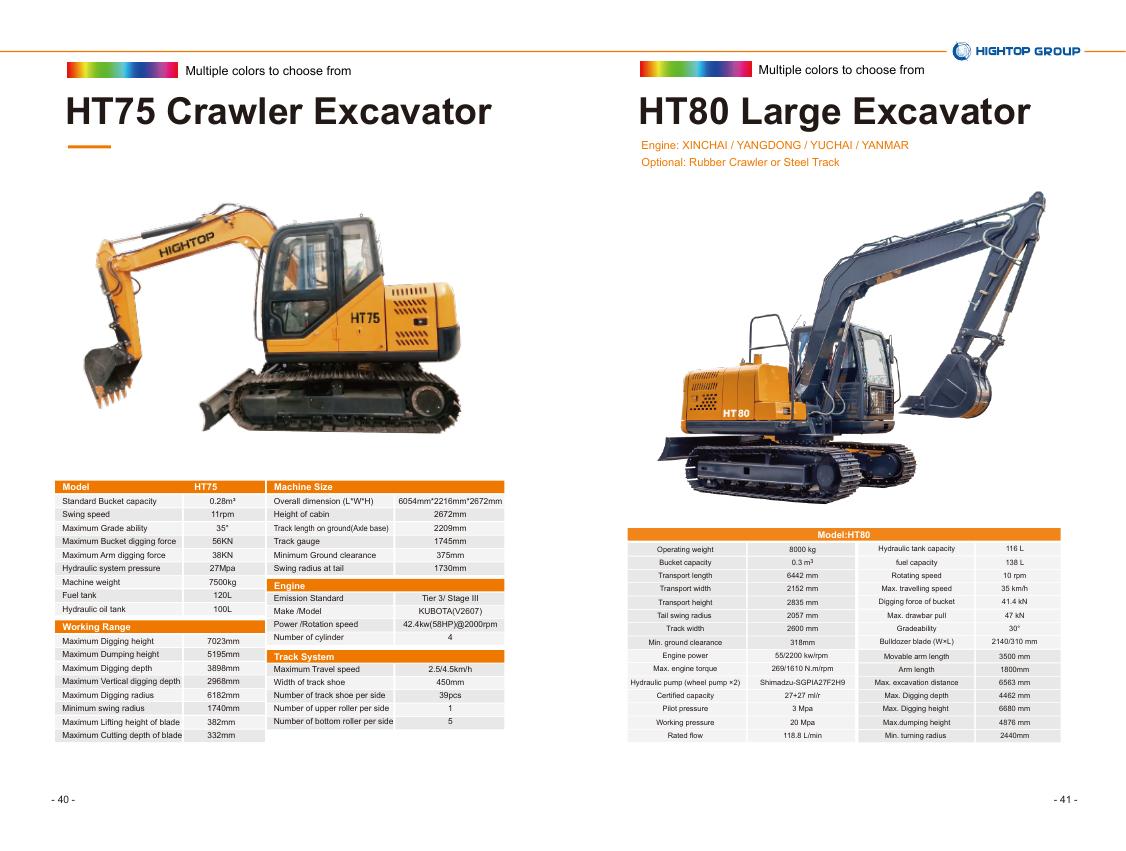 Excavateurs / mini-pelles 22